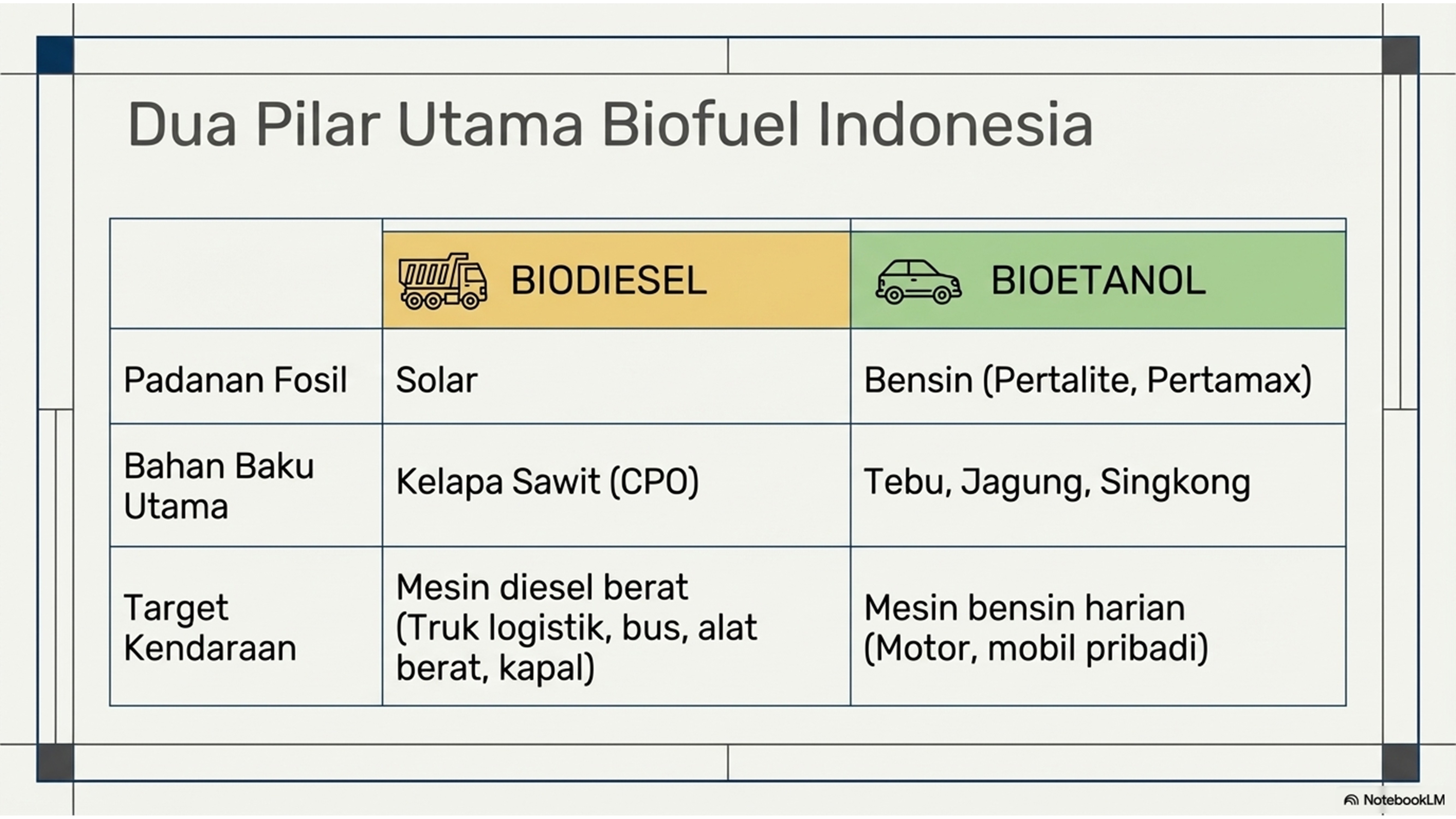 Dua Pilar Biofuel